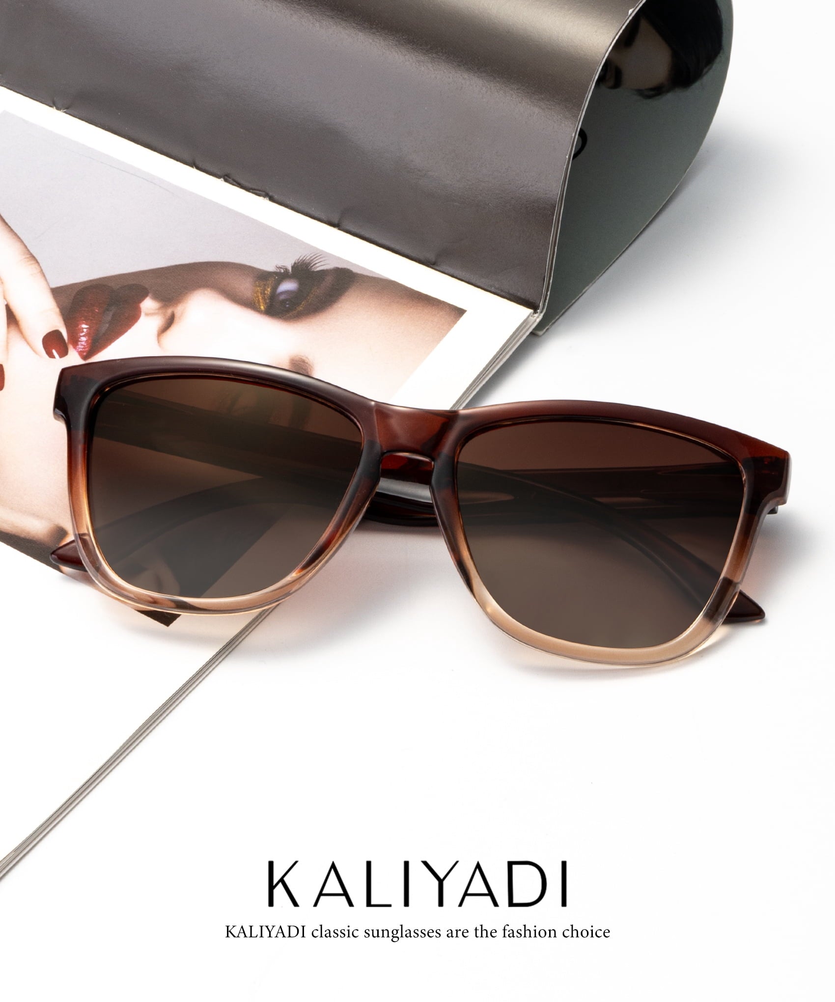 KALIYADI Womens Sunglasses Polarized Sunglasses Women Trendy Retro Sun Glasses with UV Protection