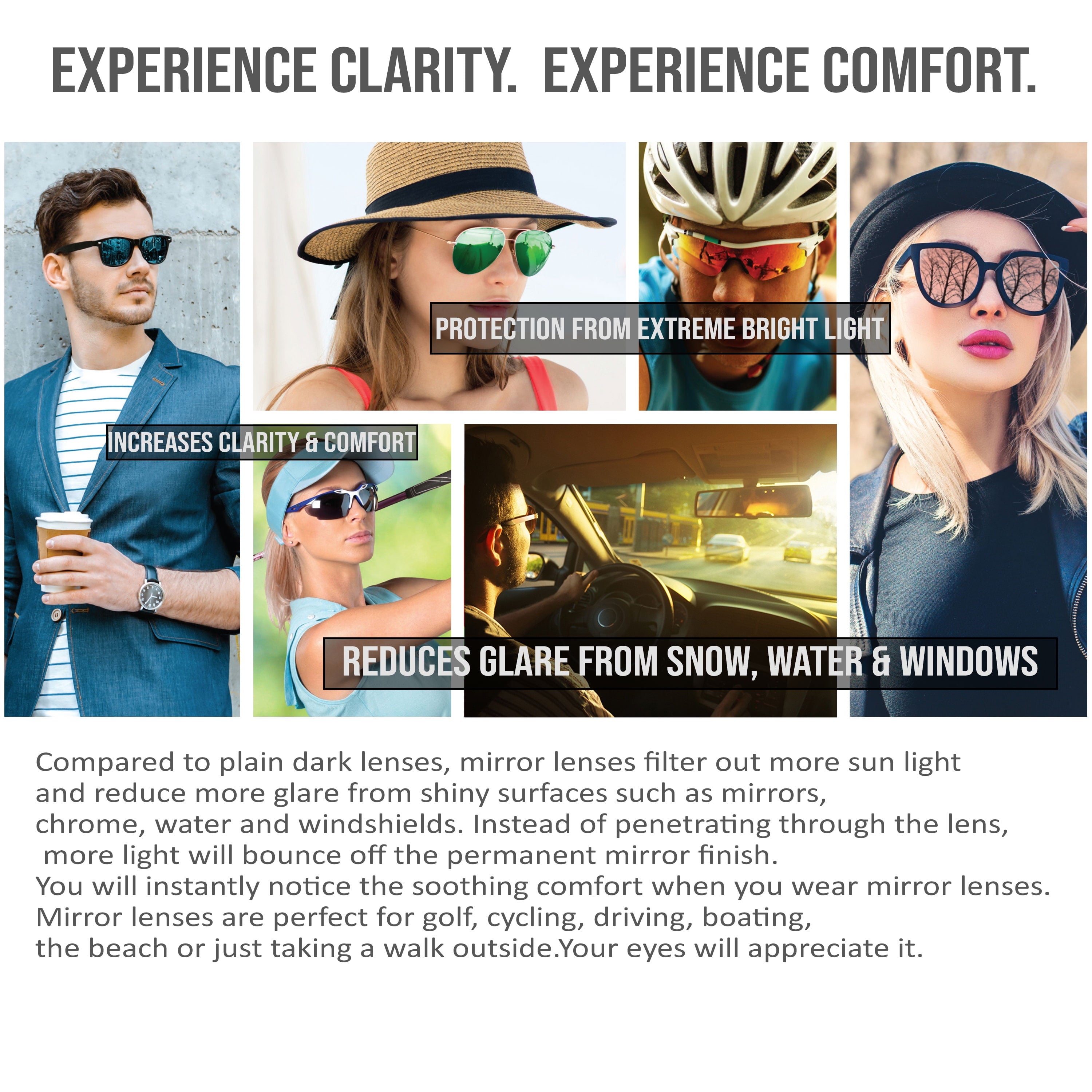 proSPORT Reading Sunglass Reader Horn Rimmed Browline Blue Mirror 2 Pairs Men Women NOT BIFOCAL
