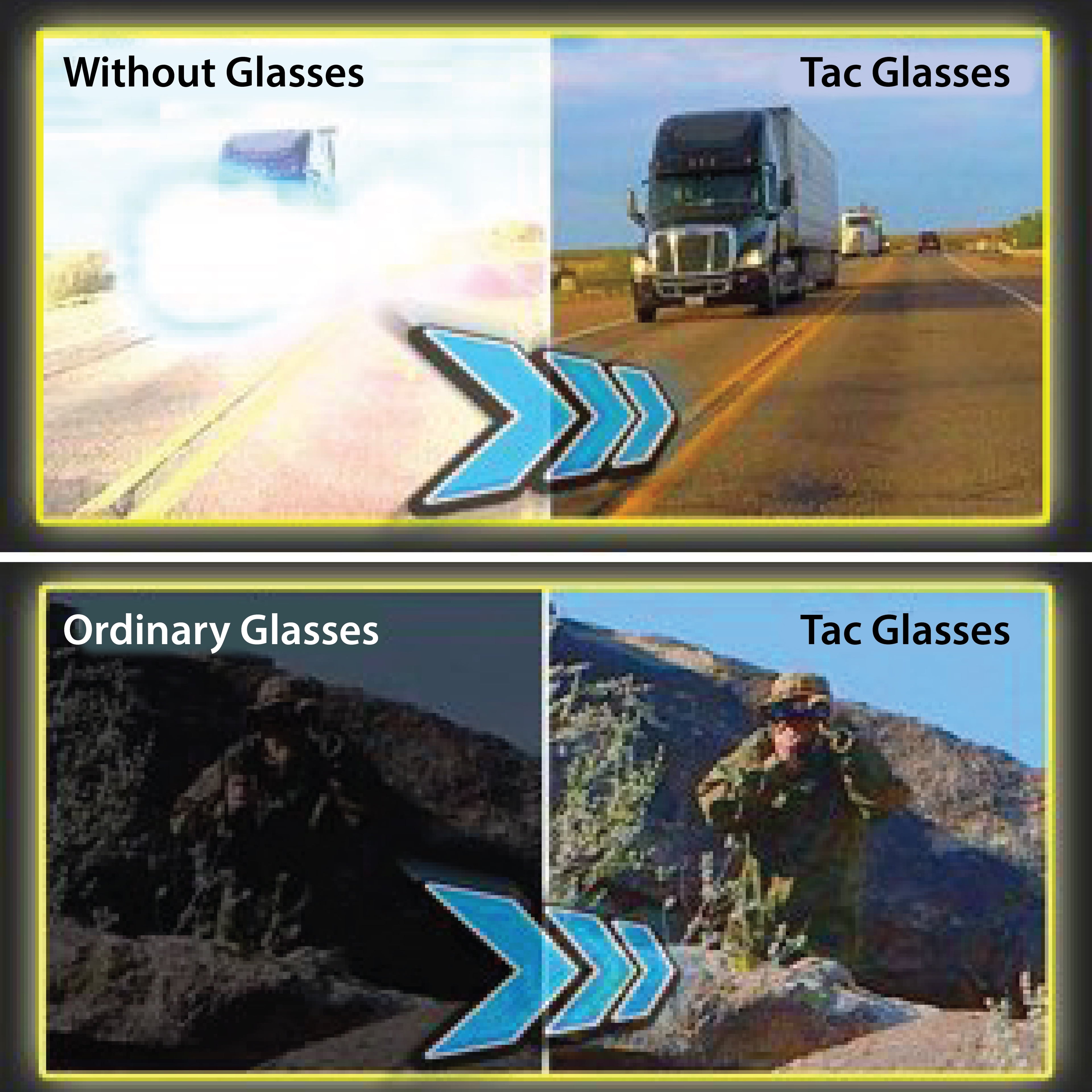 TacGlasses Polarized Sunglasses Day Night HD Sunglasses for Clear Vision Blue Light Blocker Glasses 3Pcs as Seen on TV
