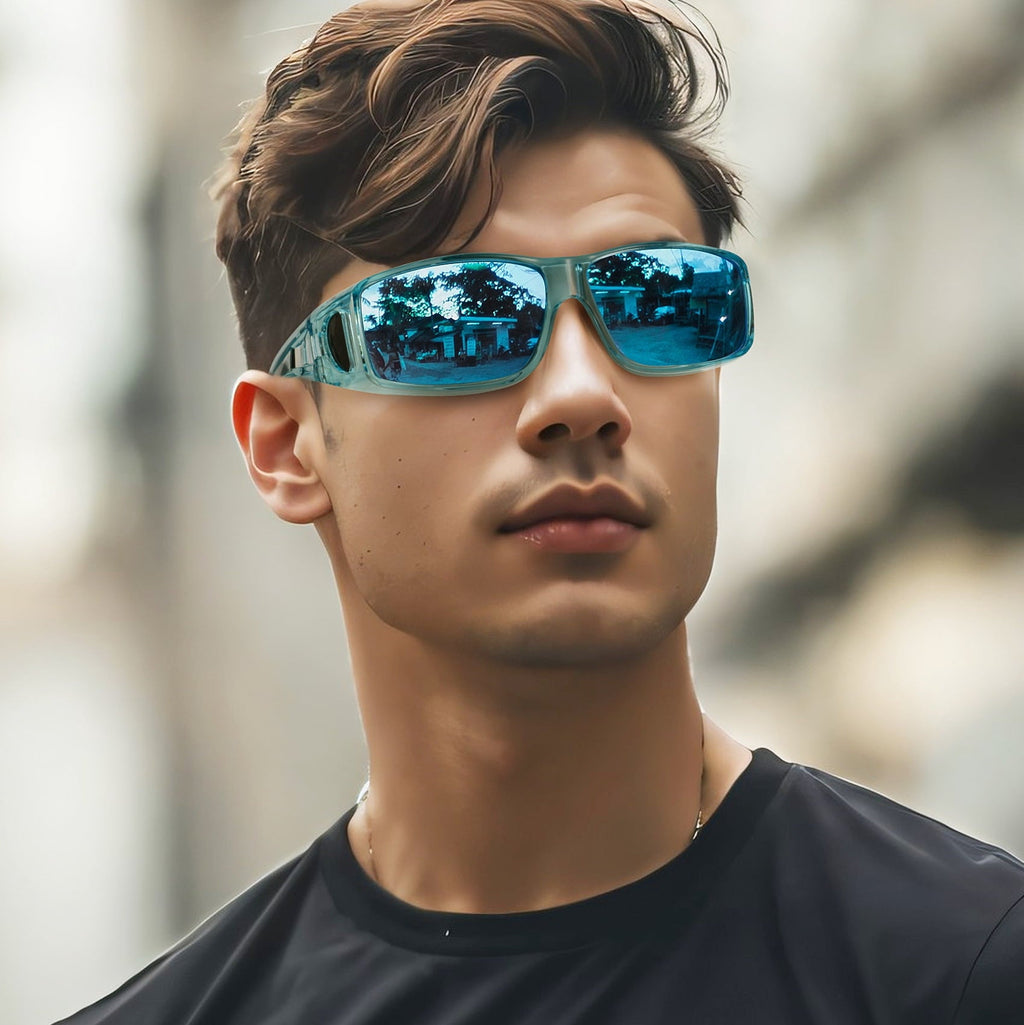 KALIYADI Fit Over Wrap Sunglasses Polarized Sun Glasses:Wrap Around Eyeglasses for Men and Women with UV Protection for Driving