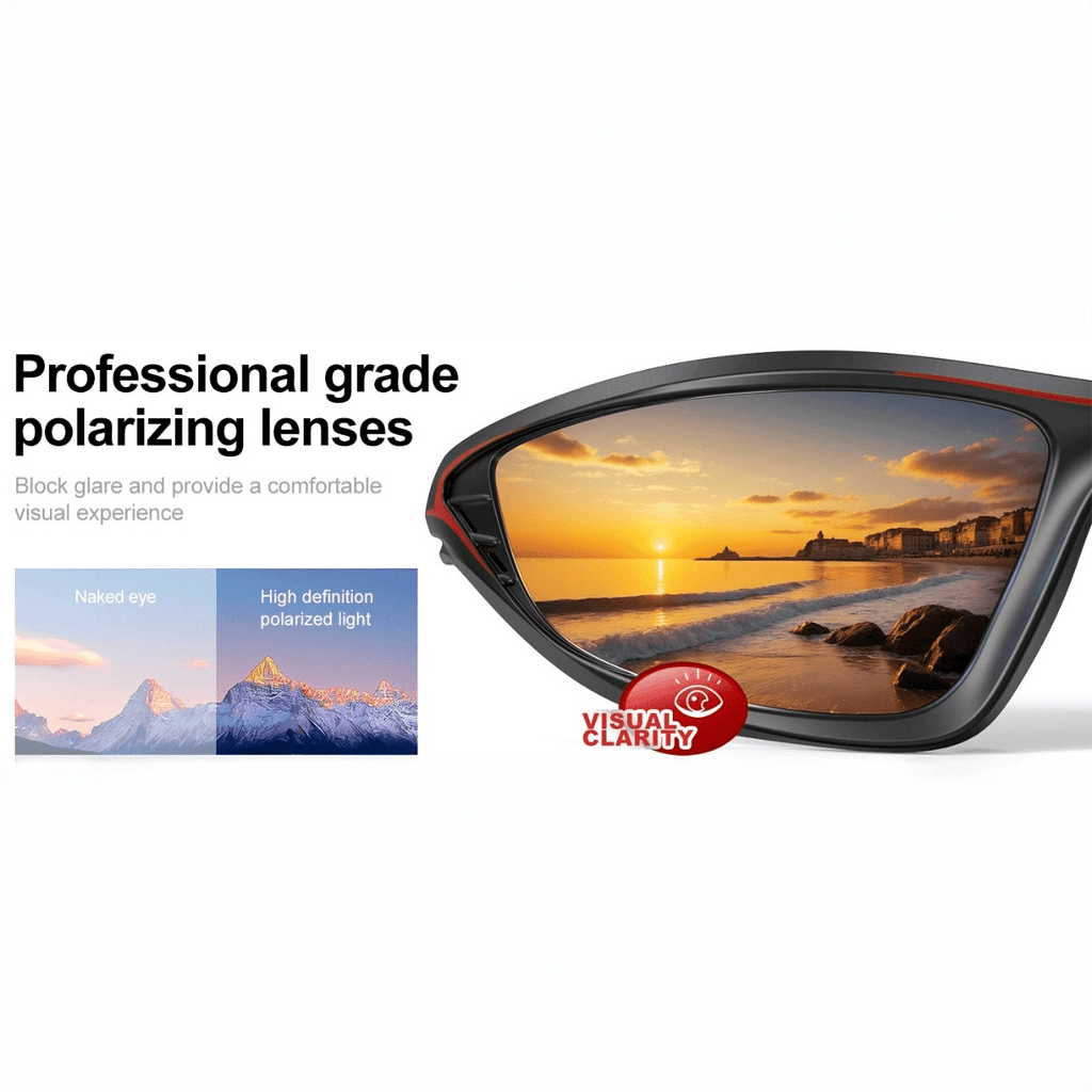 Hodaoglass Polarized Sports Sunglasses, Floating Frame for Fishing & Water Sports, UV400