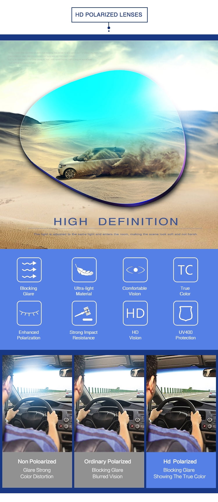 PUKCLAR Polarized Sports Sunglasses for Men And Women