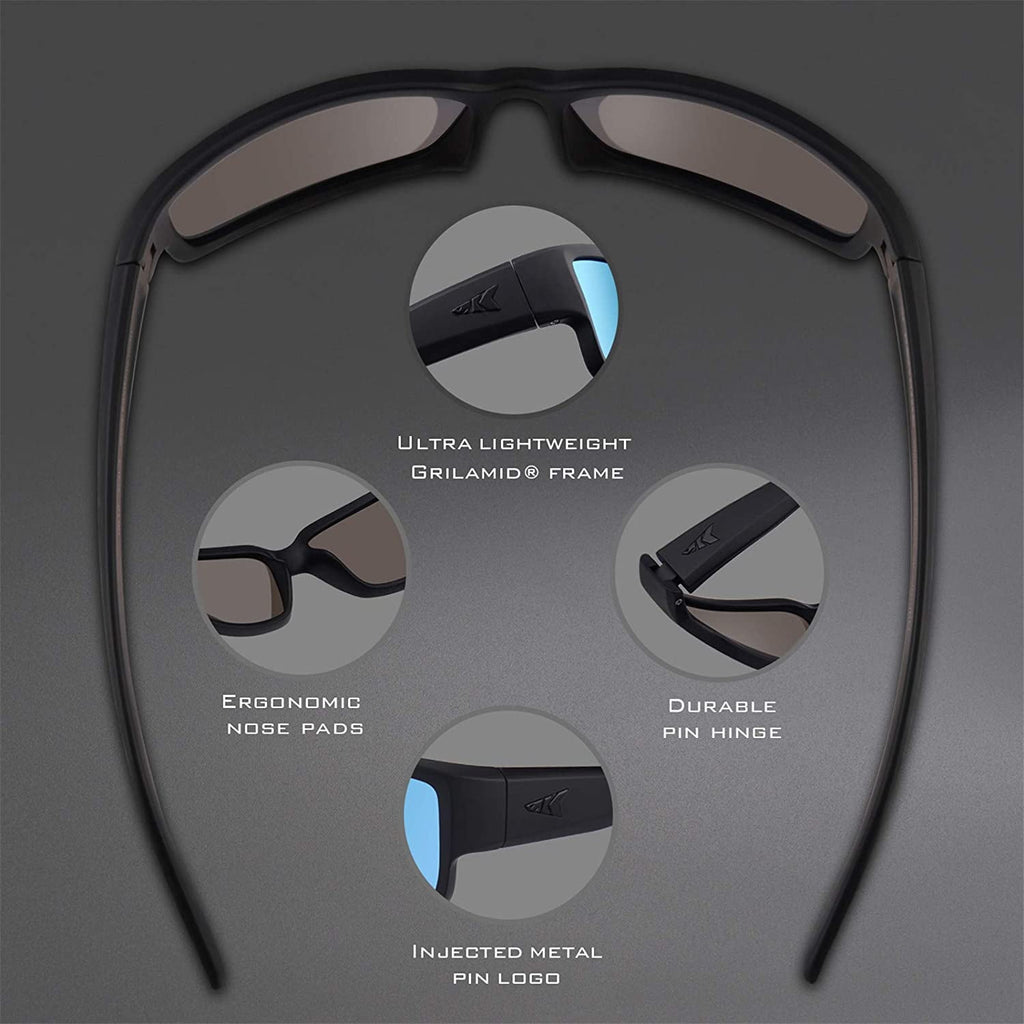 KastKing Skidaway Polarized Sport Sunglasses, UV Protection for Fishing & Driving