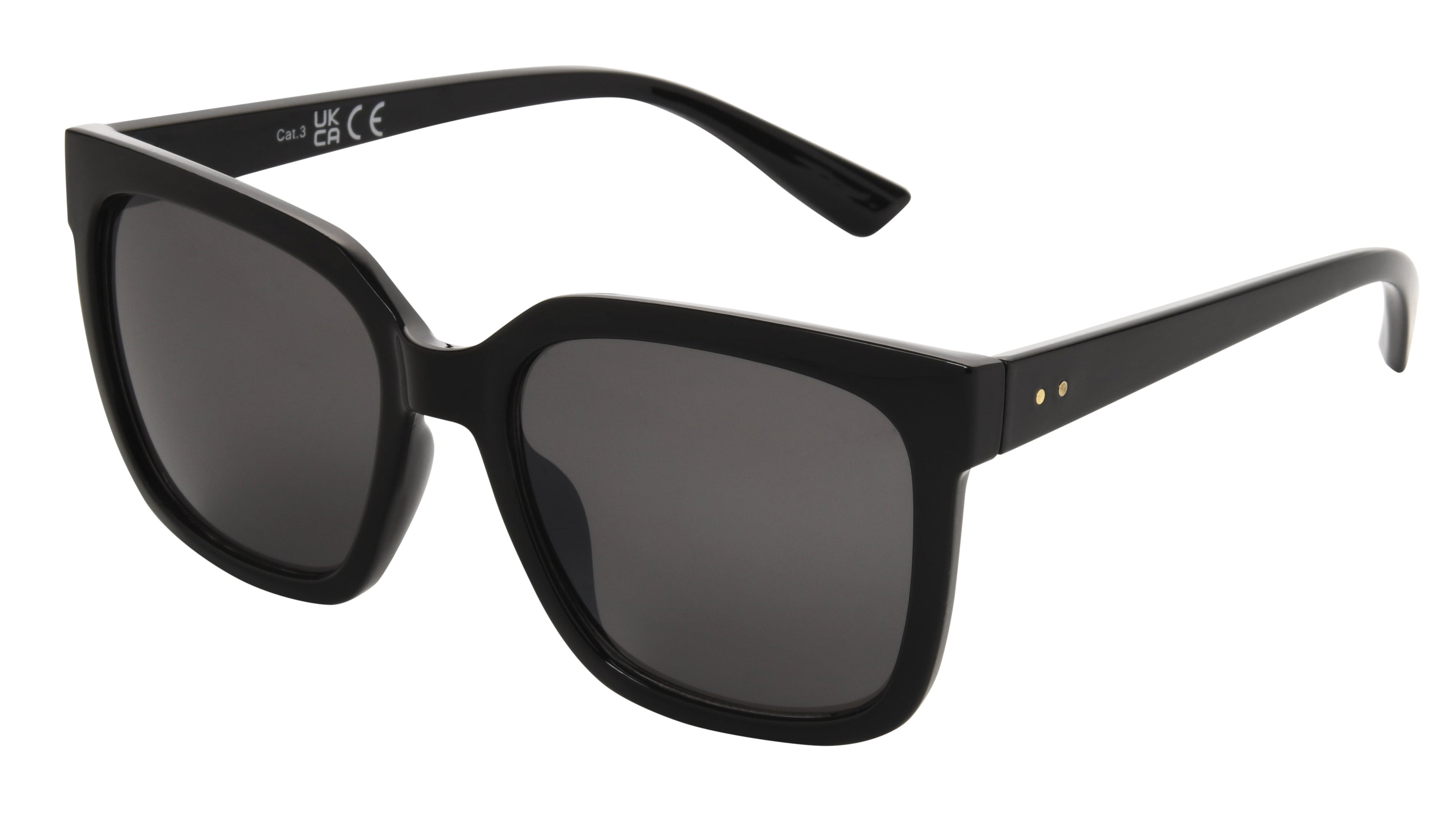 (2 pack) Foster Grant Women's Oversized Fashion Sunglasses Black