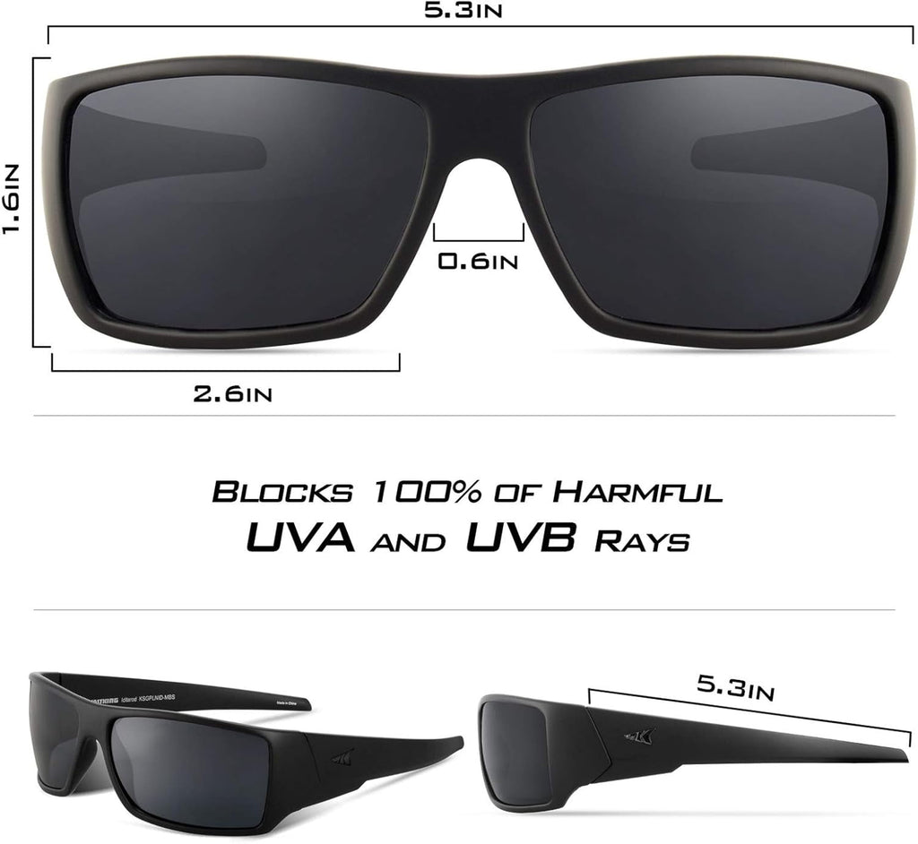 KastKing Polarized Sport Sunglasses for Men and Women, Ideal for Driving Fishing Cycling and Running, UV Protection-Iditarod