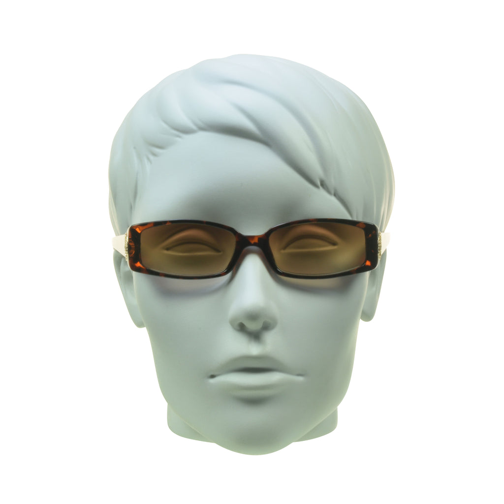 proSPORT Reading Sunglass Reader Rectangle Black & Tortoise Frame Women NOT BIFOCAL