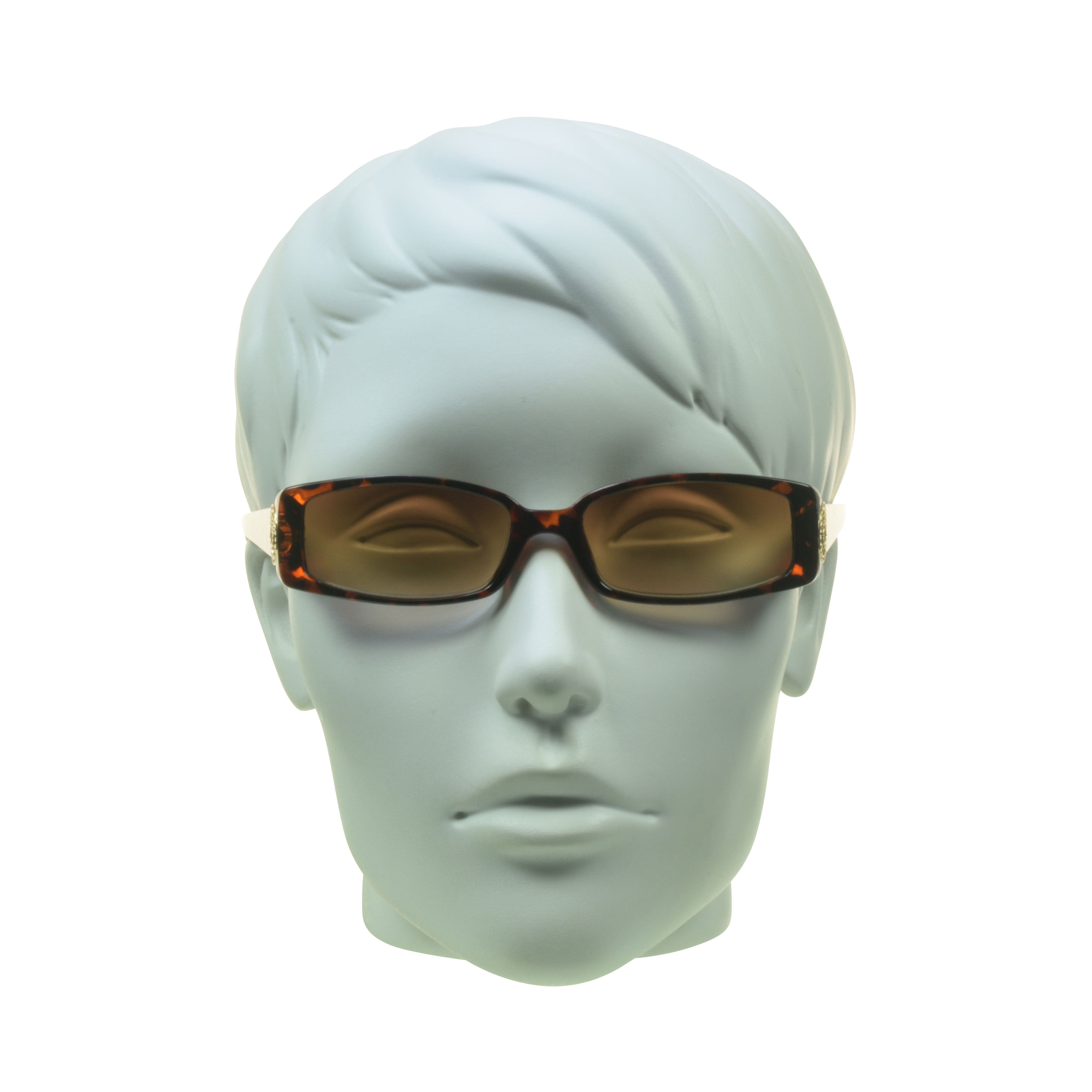 proSPORT Reading Sunglass Reader Rectangle Black & Tortoise Frame Women NOT BIFOCAL