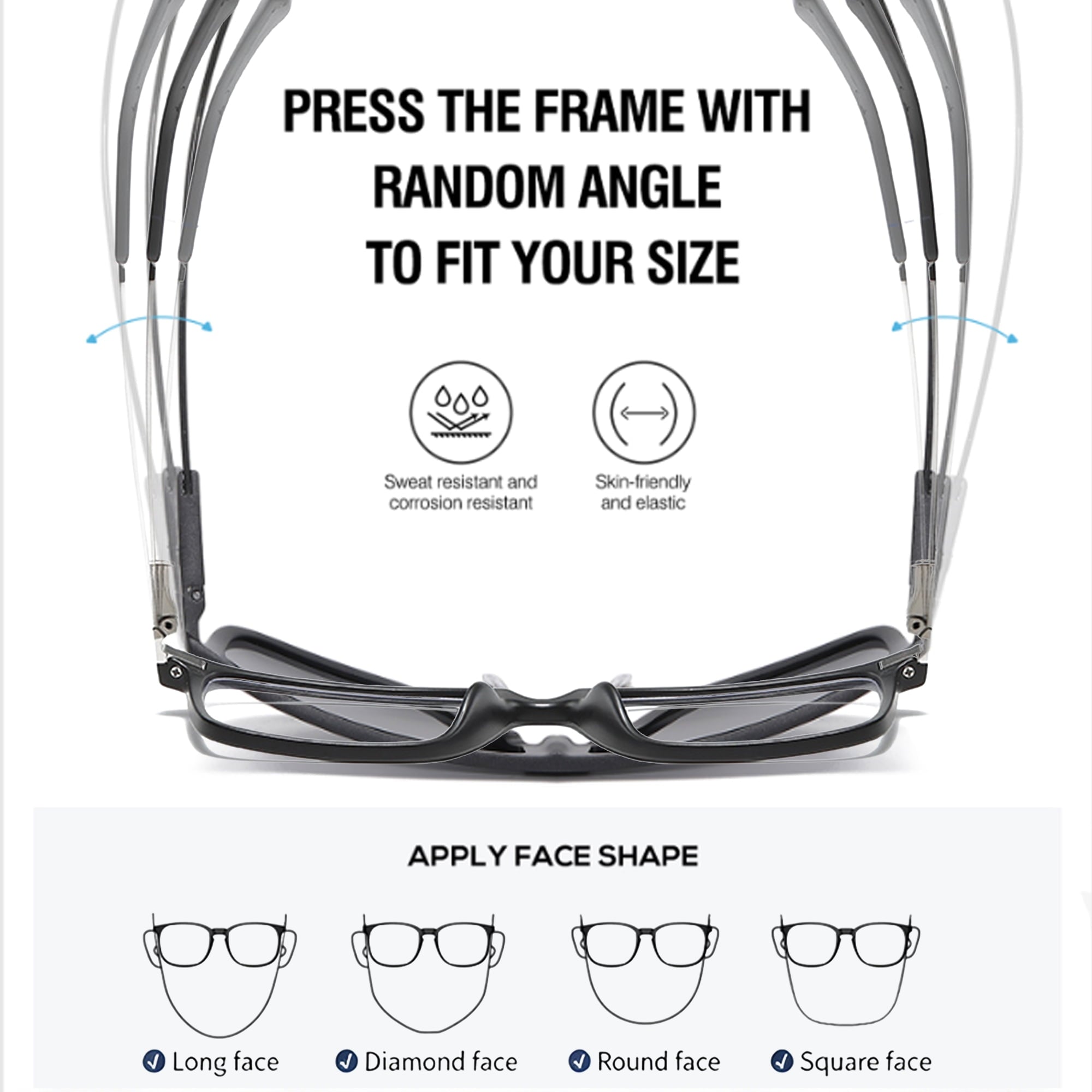Whiteleopard Magnetic Clip on Sunglasses for Men & Women Polarized UV Protection Retro Square Eyeglasses Fit Over Night Driving