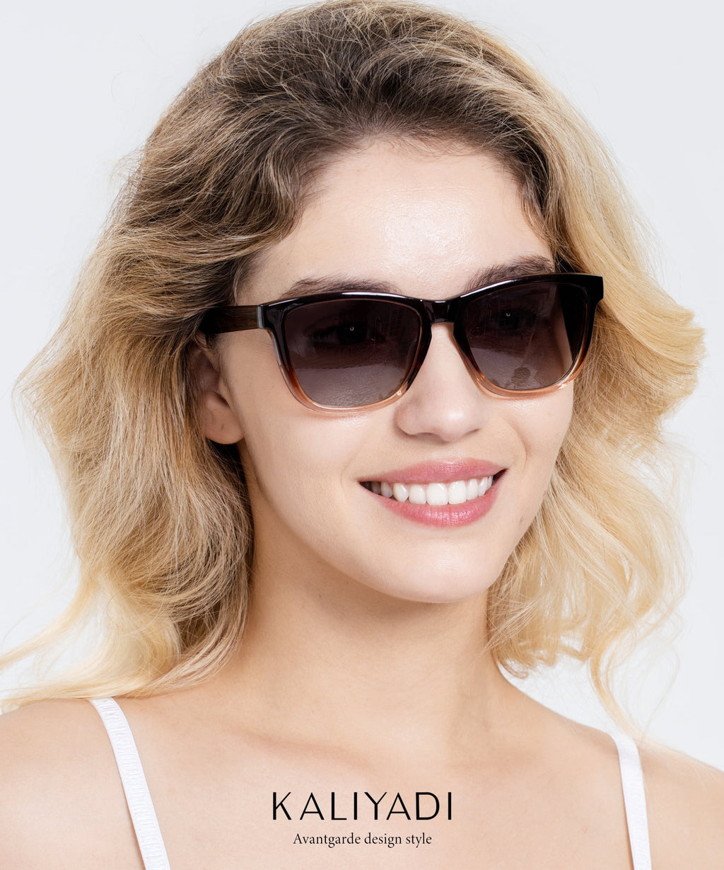 KALIYADI Womens Sunglasses Polarized Sunglasses Women Trendy Retro Sun Glasses with UV Protection