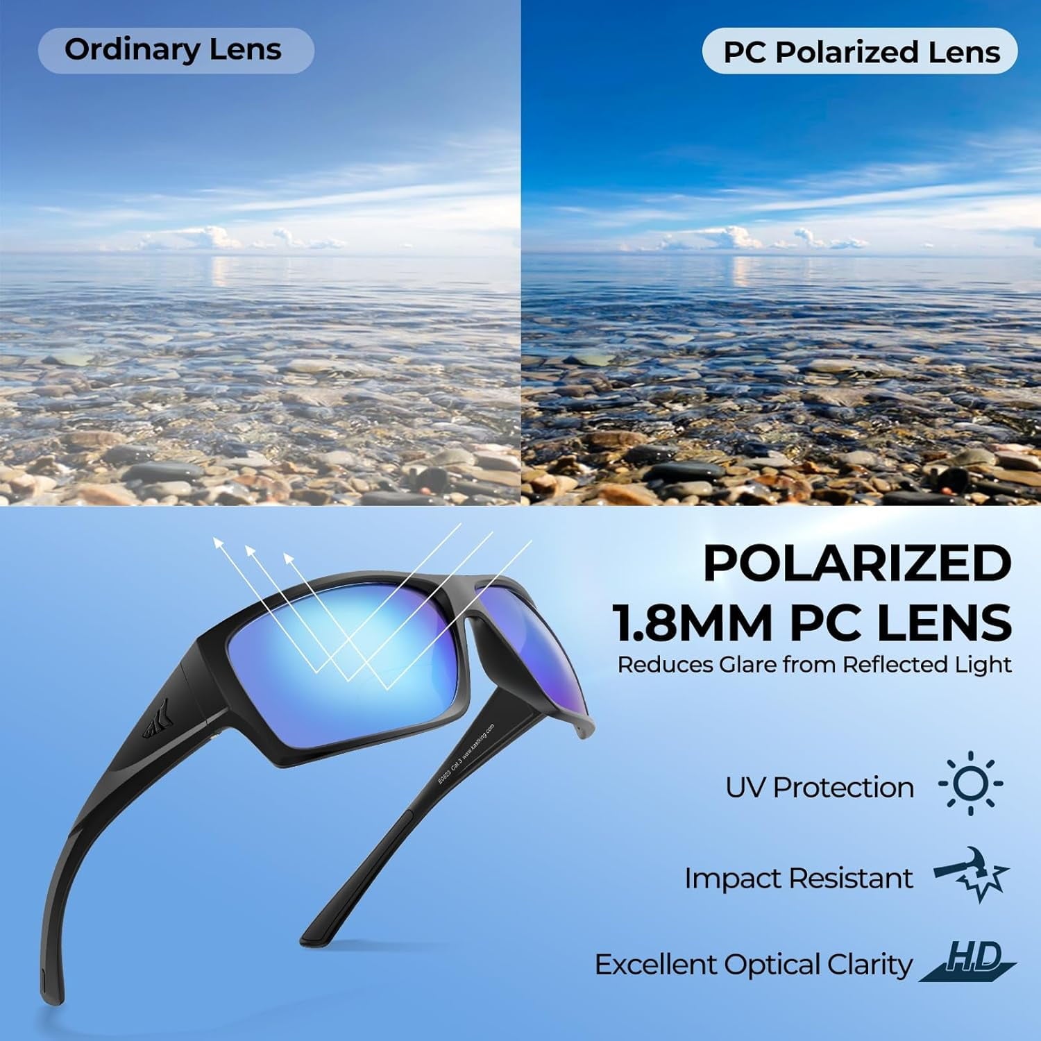 KastKing Estero Polarized Bifocal Sunglasses, Sport Readers