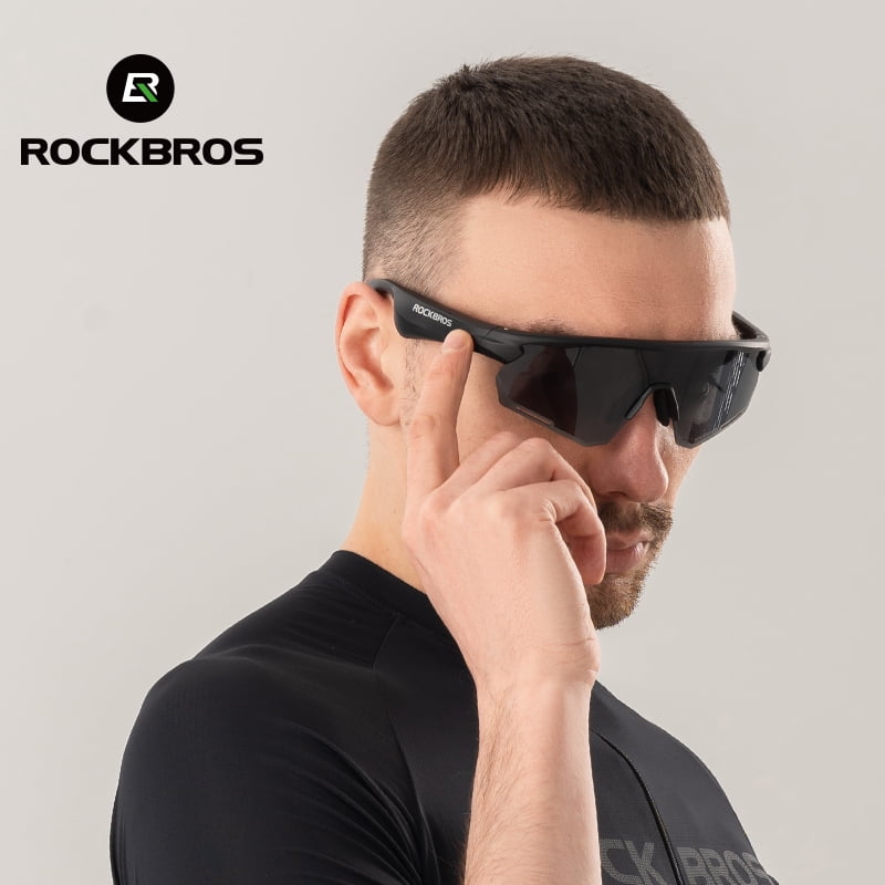 ROCKBROS Sunglasses Bluetooth Polarized Outdoor Electronic Sunglasses for Running/Driving/Cycling/Business