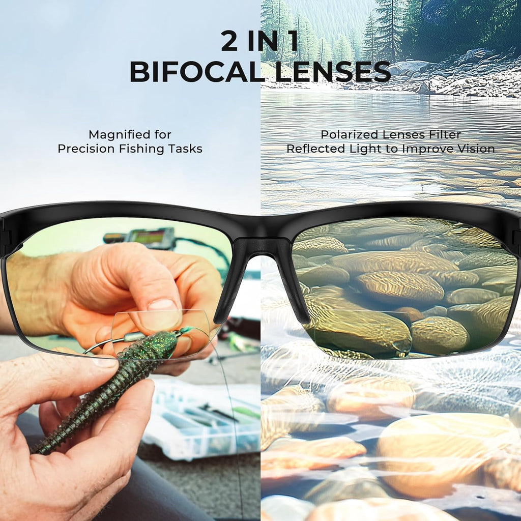 KastKing Tugaloo Bifocal Polarized Sunglasses, UV Protection