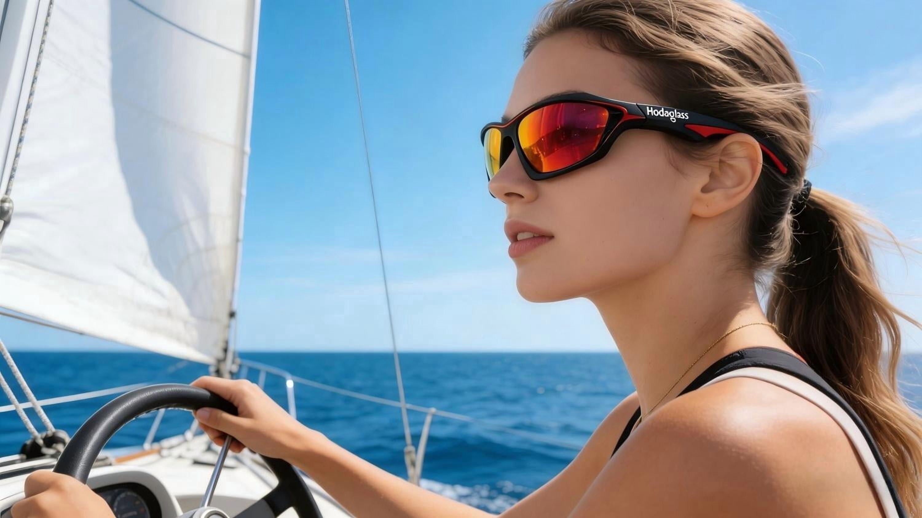 Hodaoglass Polarized Sports Sunglasses, Floating Frame for Fishing & Water Sports, UV400