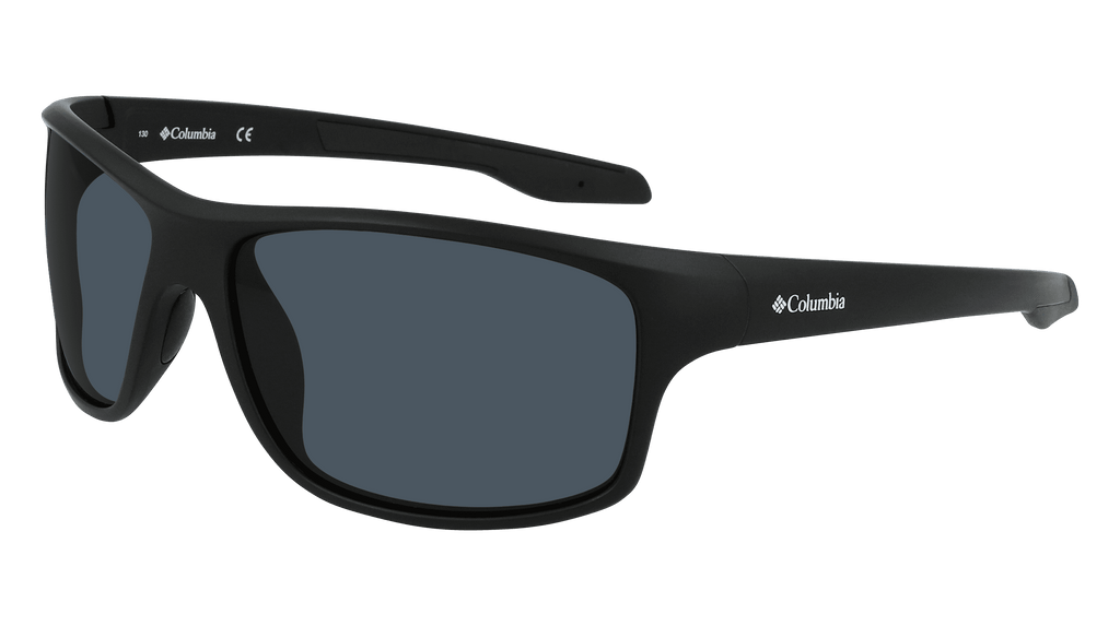 Columbia Burr C559SPG Wrap Sunglass Matte Black Frame Smoke Polarized Lenses