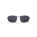 Columbia Fir Ridge Oval Sunglasses with Shiny Dark Gunmetal Frame and Solid Smoke Polarized Lens