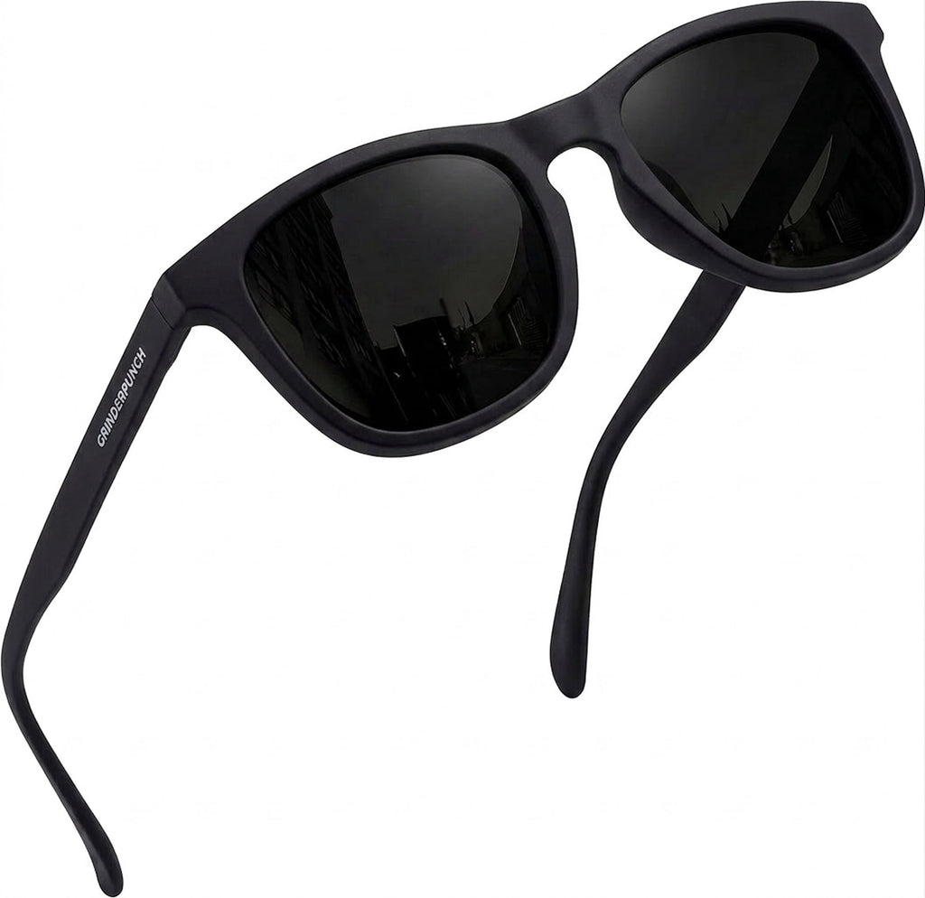 Grinderpunch Womens Polarized Sunglasses UV400 Protection Classic Retro Driving Sun Glasses Trendy Fashion Shades (Black and Red) - Polarized Sunglasses