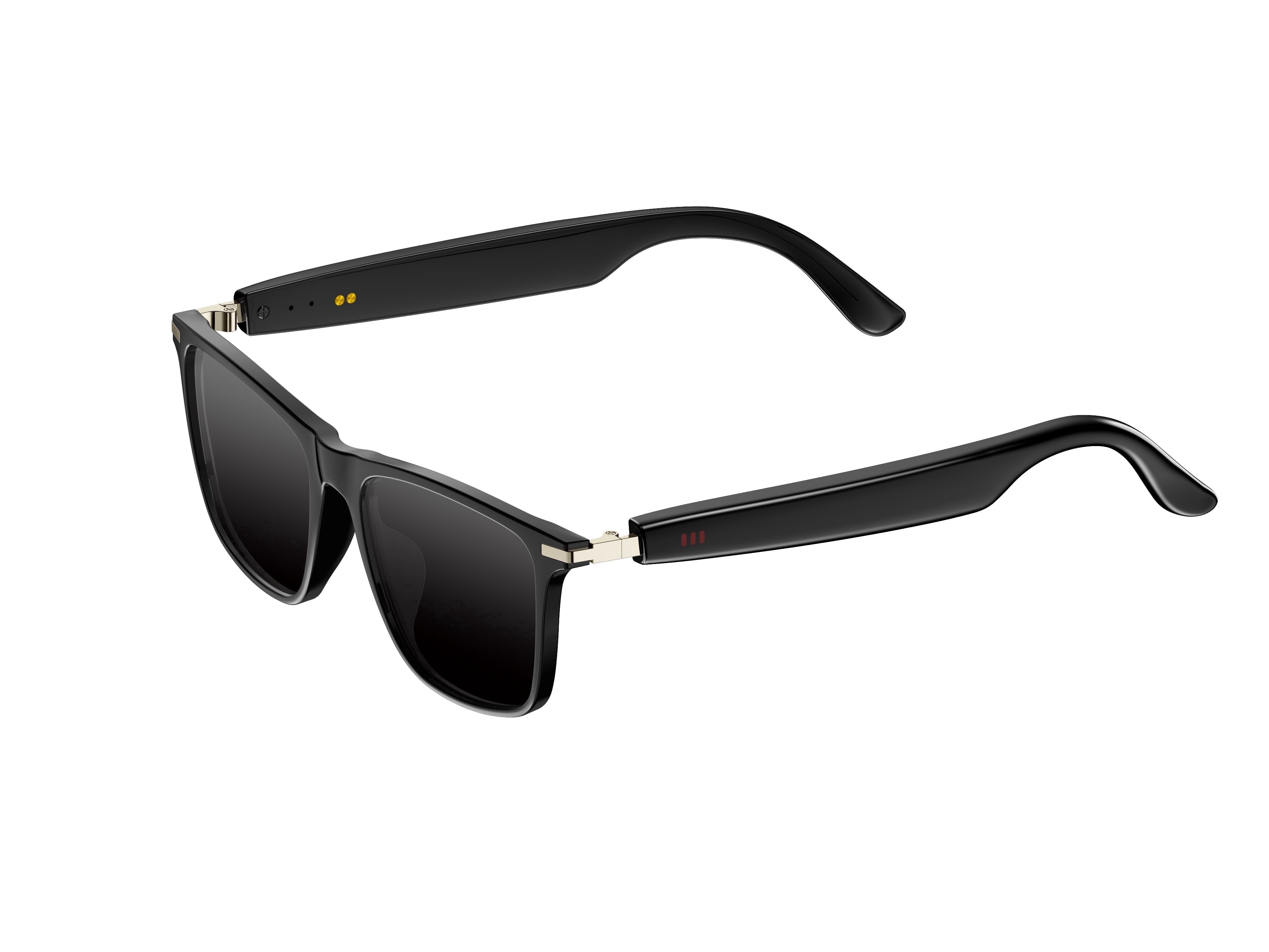 Hivisuals AI Smart Glasses with Open-Ear Audio, Bluetooth 5.4, 6H Playback, Hands-Free Calls, Translation Assistant – UV400 Sunglasses for Travel & Daily Wear - UV Protection Sunglasses