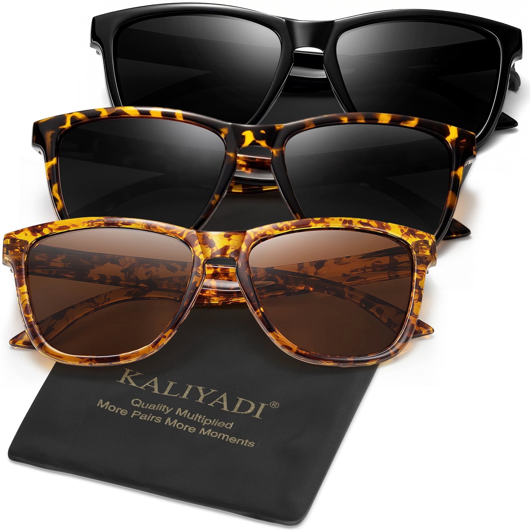 KALIYADI Womens Sunglasses Polarized Sunglasses Women Trendy Retro Sun Glasses with UV Protection - Polarized Sunglasses