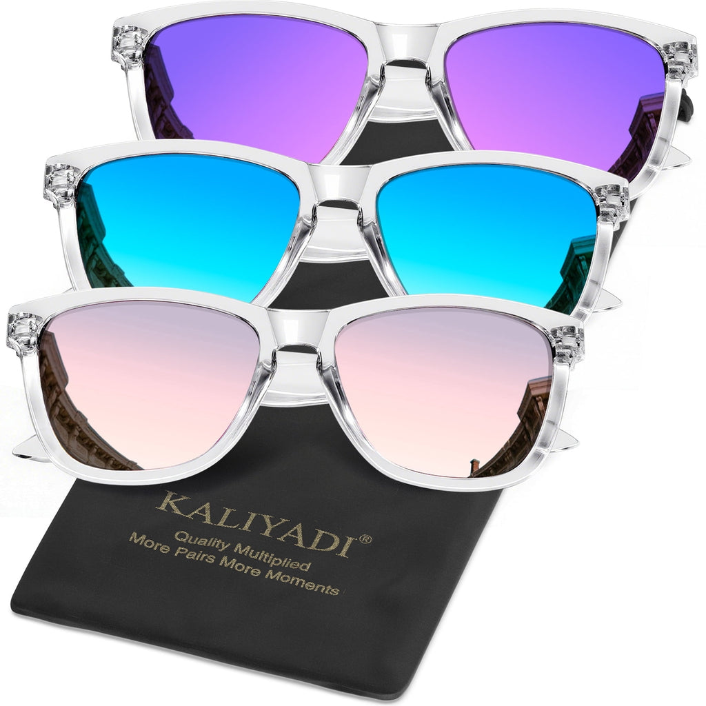 KALIYADI Womens Sunglasses Polarized Sunglasses Women Trendy Retro Sun Glasses with UV Protection - Polarized Sunglasses