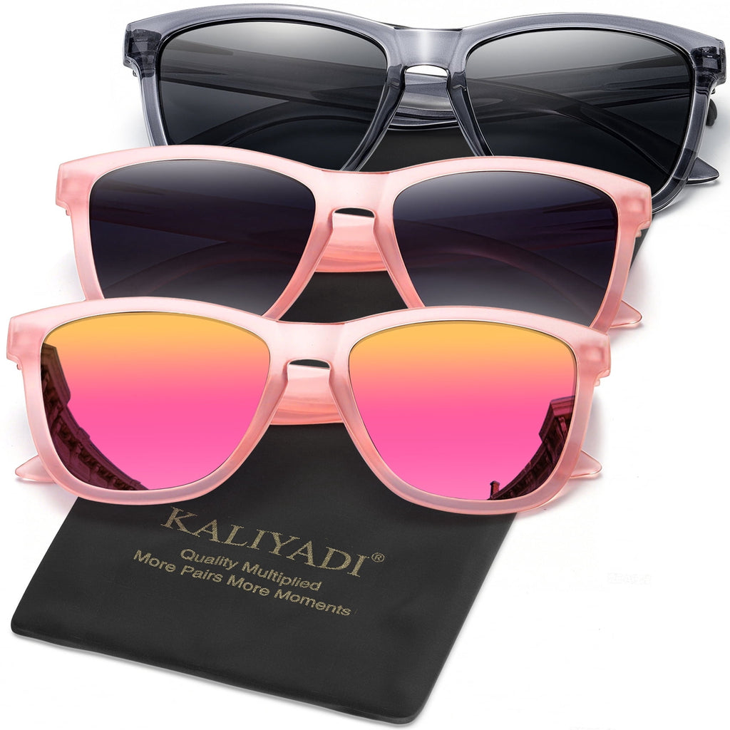KALIYADI Womens Sunglasses Polarized Sunglasses Women Trendy Retro Sun Glasses with UV Protection - Polarized Sunglasses