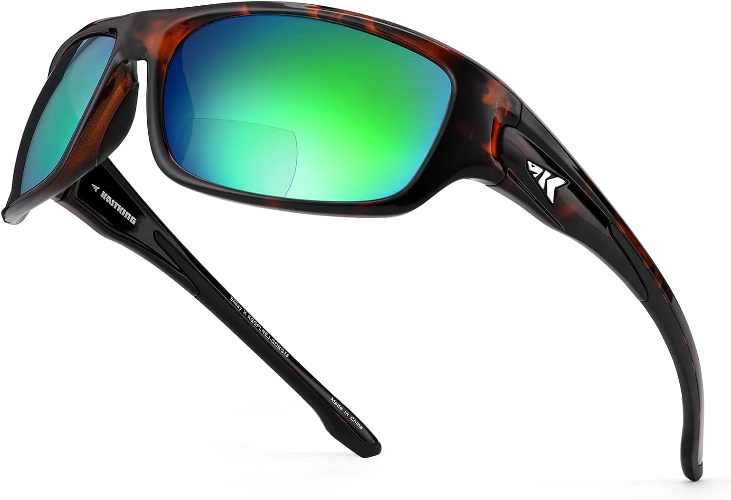 KastKing Ellijay Bifocal Polarized Sunglasses, Bi-Focal x1.5 x2.0 x2.5 Magnifications, Wrap Sport Reader Sunglasses - Polarized Sunglasses
