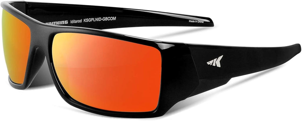 KastKing Polarized Sport Sunglasses for Men and Women, Ideal for Driving Fishing Cycling and Running, UV Protection-Iditarod - Polarized Sunglasses