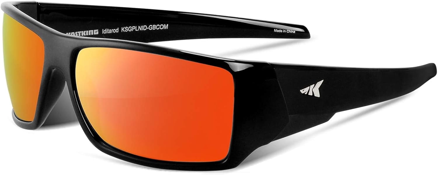 KastKing Polarized Sport Sunglasses for Men and Women, Ideal for Driving Fishing Cycling and Running, UV Protection-Iditarod - Polarized Sunglasses