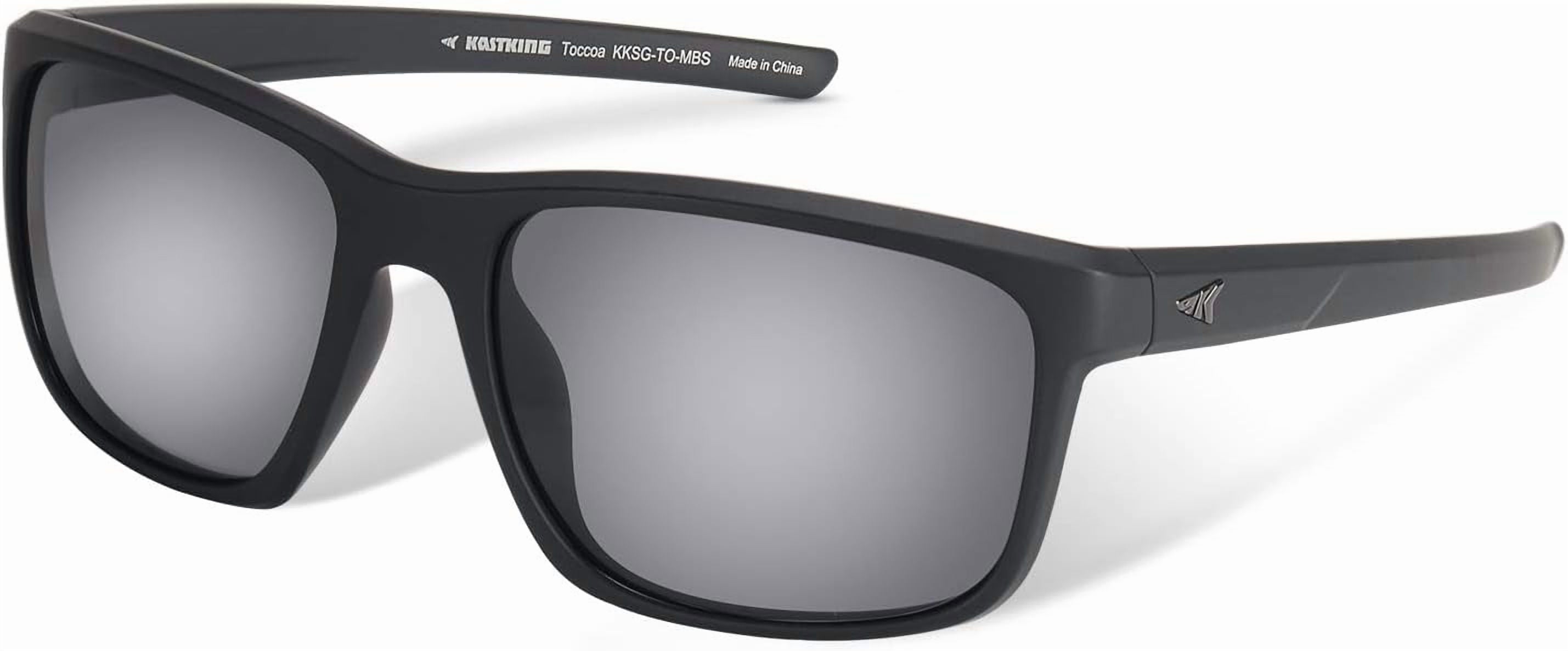 KastKing Toccoa Polarized Sport Sunglasses for Men and Women,Ideal for Driving Fishing Cycling and Running,UV Protection - Polarized Sunglasses