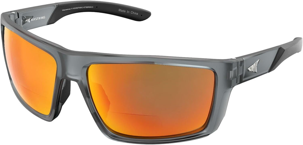 KastKing Waccamaw Polarized Bifocal Sunglasses x2.5 Magnifications, Wrap Around Sport Reader Sunglasses for Men - Polarized Sunglasses