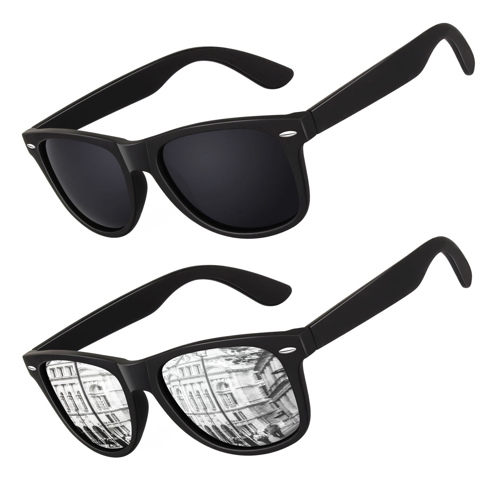 LINVO Classic Retro Polarized Sunglasses for Men Women Fishing Driving Hiking-3 Pack - Polarized Sunglasses