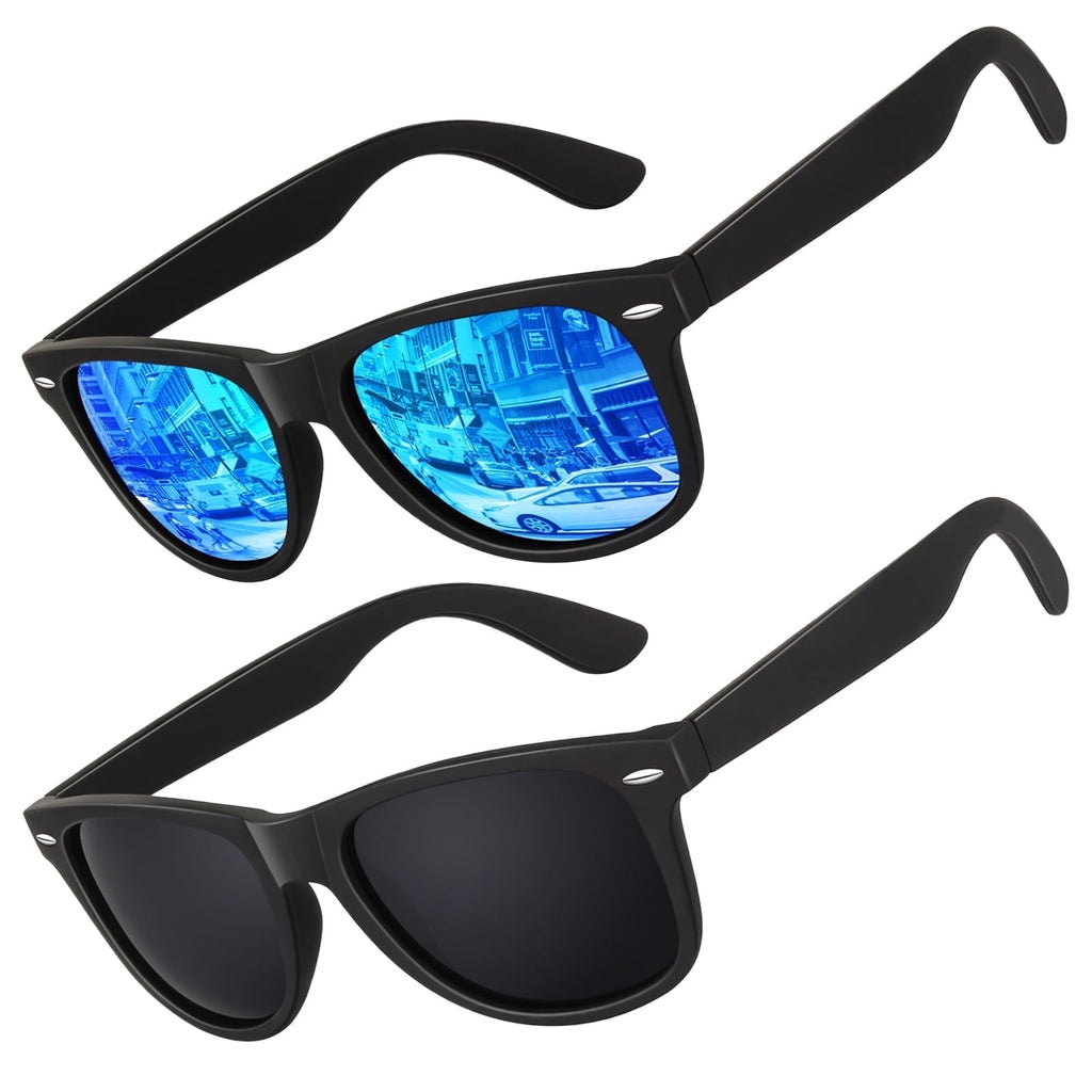 LINVO Classic Retro Polarized Sunglasses for Men Women Fishing Driving Hiking-3 Pack - Polarized Sunglasses