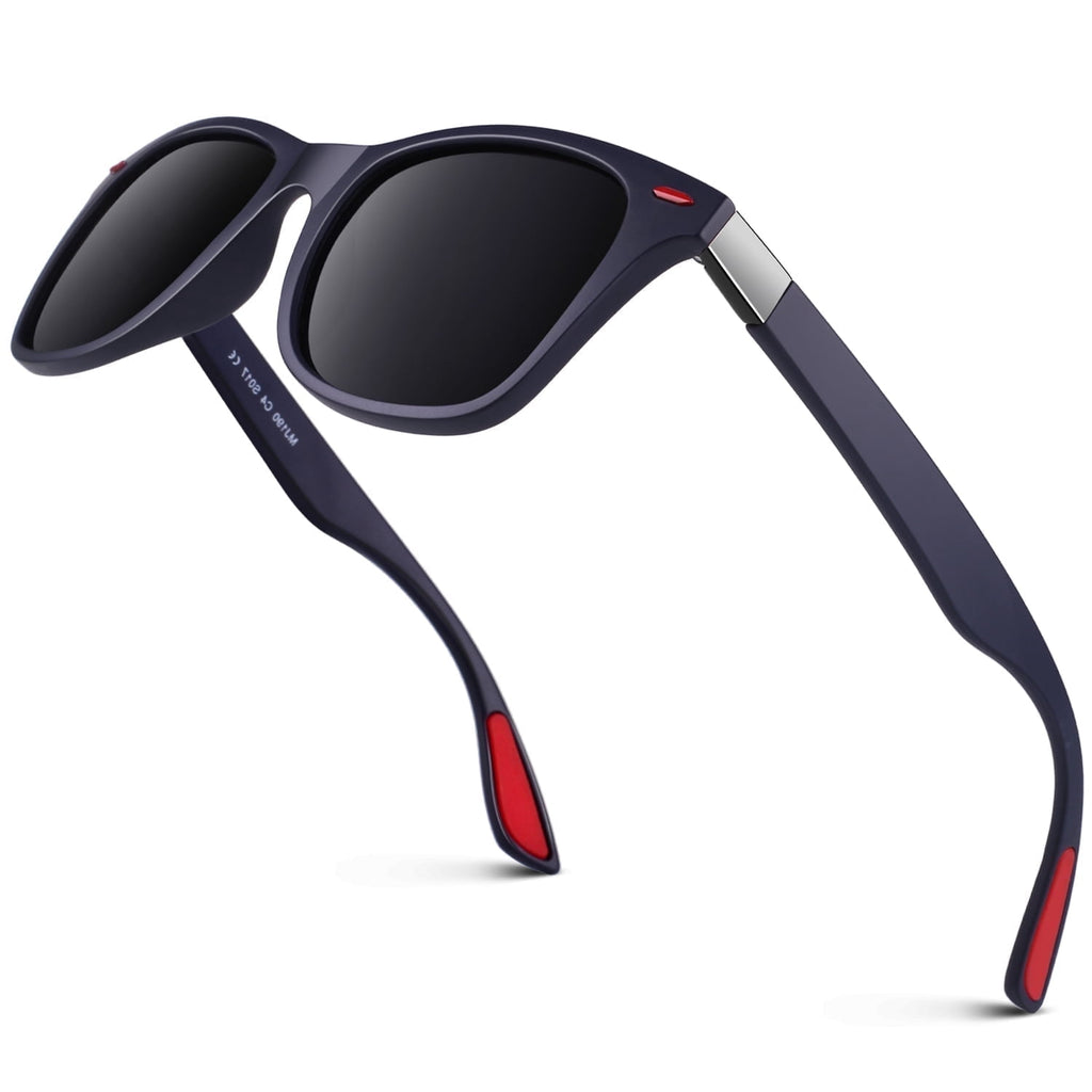 LINVO Men's Retro Polarized Sunglasses for Men  UV400 with Rivets for Fishing Hiking Driving-2 Pairs - Polarized Sunglasses