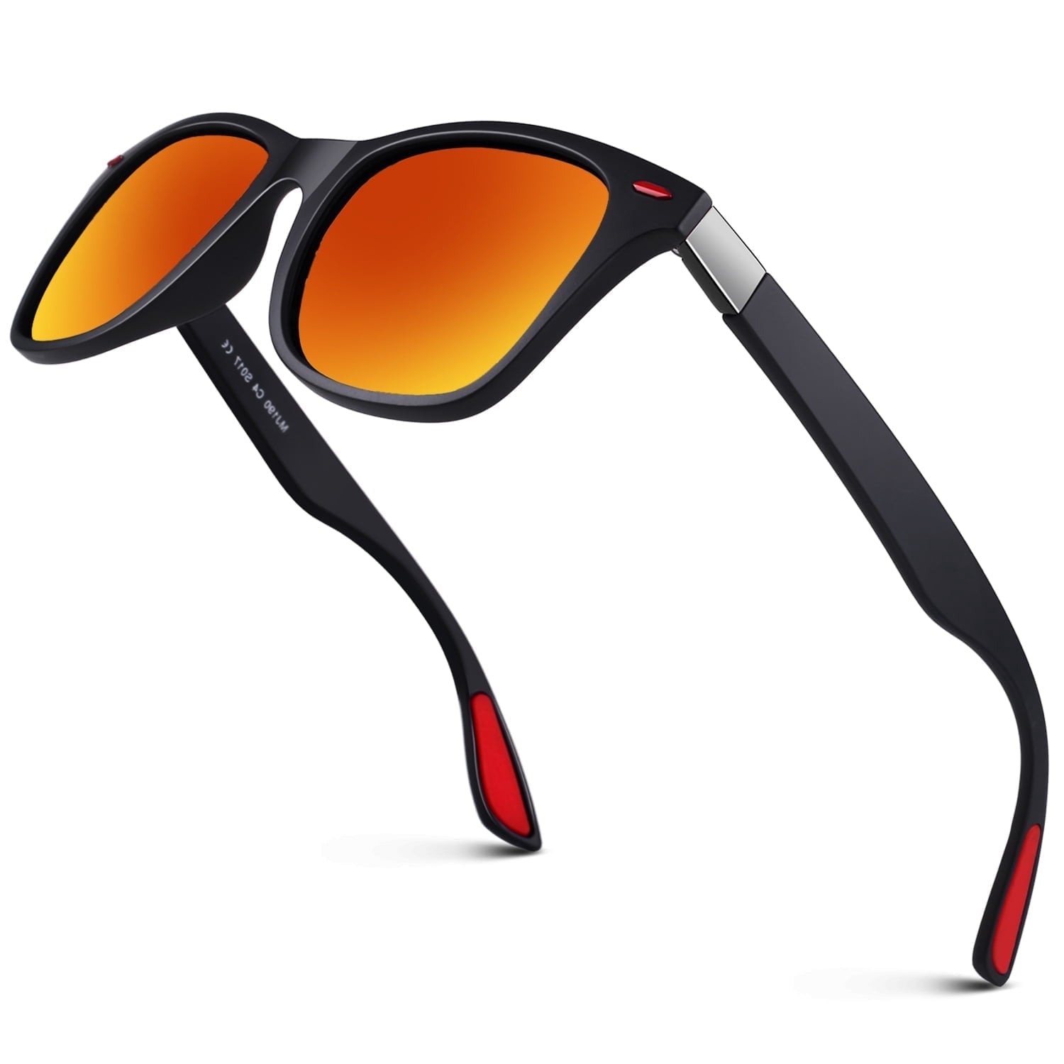 LINVO Men's Retro Polarized Sunglasses for Men  UV400 with Rivets for Fishing Hiking Driving-2 Pairs - Polarized Sunglasses