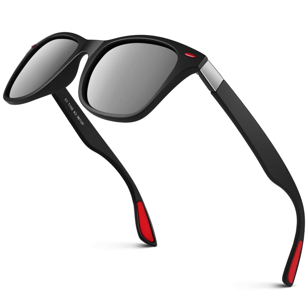 LINVO Men's Retro Polarized Sunglasses for Men  UV400 with Rivets for Fishing Hiking Driving-2 Pairs - Polarized Sunglasses