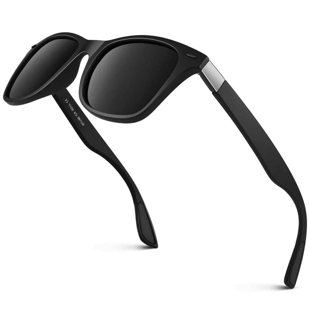 LINVO Men's Retro Polarized Sunglasses for Men  UV400 with Rivets for Fishing Hiking Driving-2 Pairs - Polarized Sunglasses