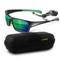 LINVO Men’s Sports Polarized Sunglasses, Wrap-Around Sun Glasses for Cycling, Fishing, Hiking & Driving, UV400 Protection-2 Pack - Polarized Sunglasses