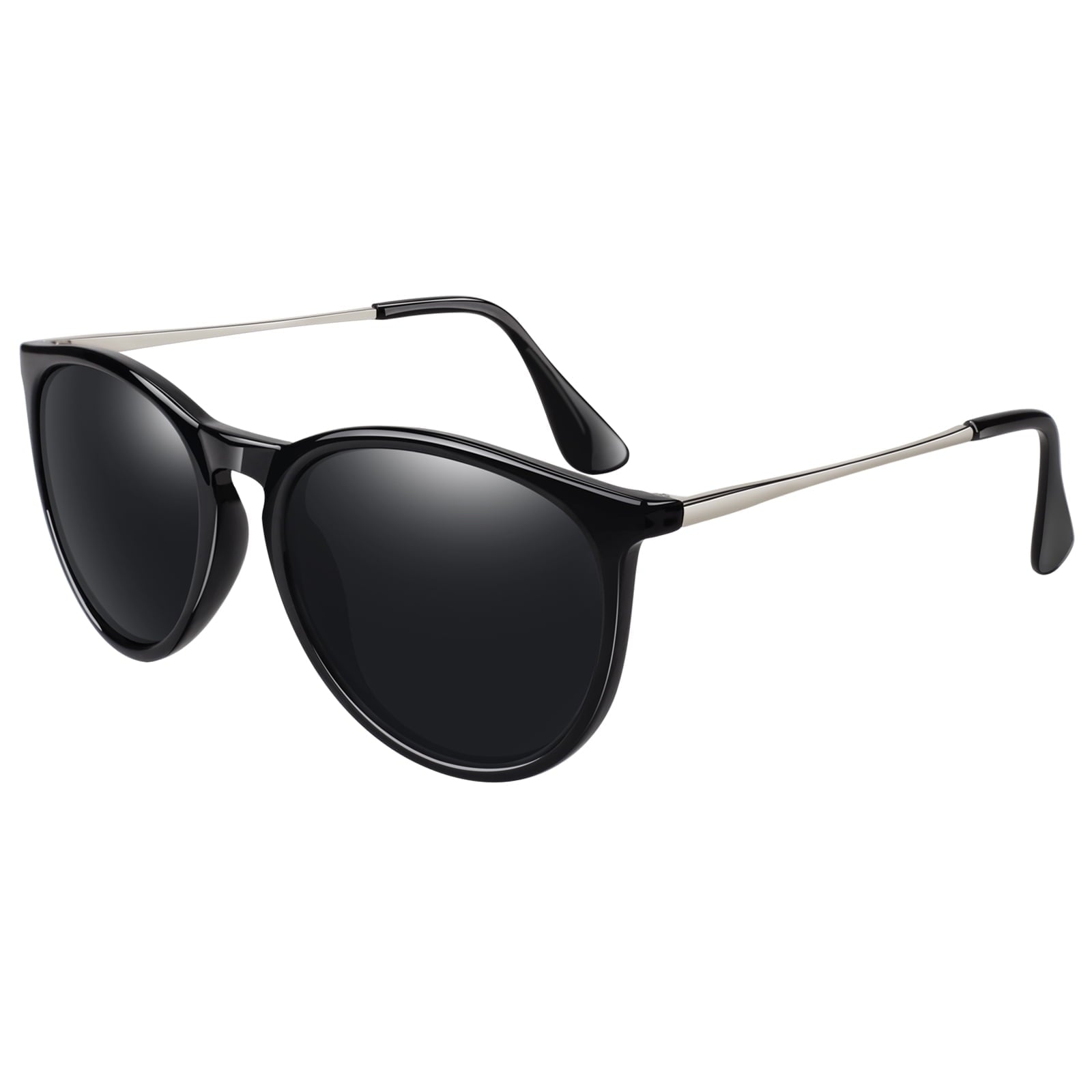 LINVO Round Polarized Sunglasses for Women Men UV400 Vintage Retro Designer Style-2 Pairs - Polarized Sunglasses