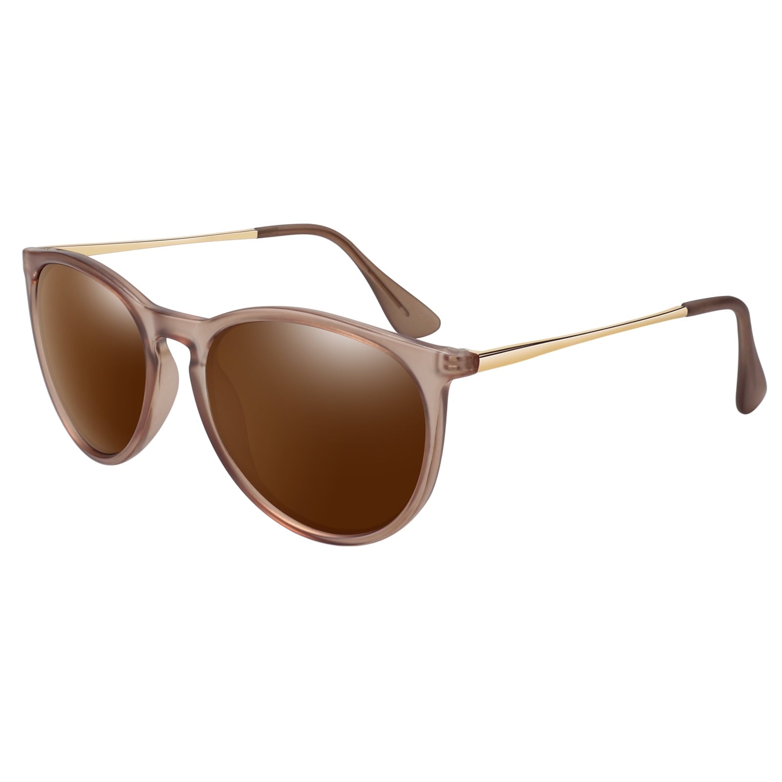 LINVO Round Polarized Sunglasses for Women Men UV400 Vintage Retro Designer Style-2 Pairs - Polarized Sunglasses