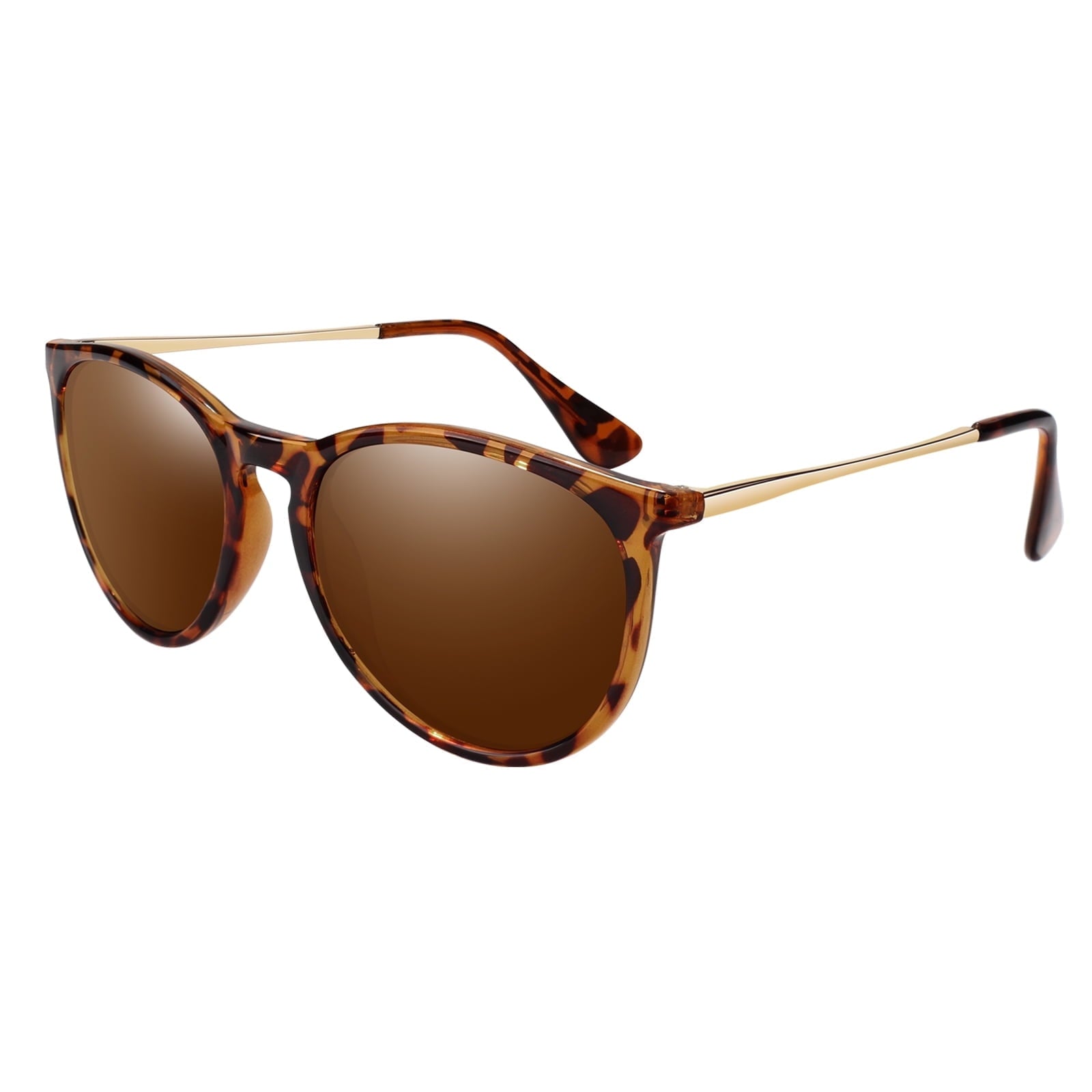 LINVO Round Polarized Sunglasses for Women Men UV400 Vintage Retro Designer Style-2 Pairs - Polarized Sunglasses