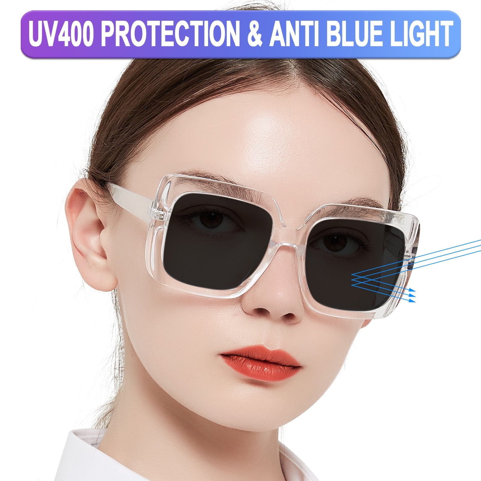 OCCI CHIARI Womens Sunglasses Reading Glasses 1.5 Sunglass Readers 1.0 1.25 to 3.5 (4 Colors Available) Blue Light Blocking, UV Protection Outdoor with Acrylic Lens - Reading Sunglasses