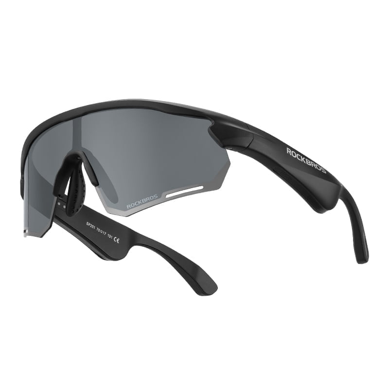 ROCKBROS Sunglasses Bluetooth Polarized Outdoor Electronic Sunglasses for Running/Driving/Cycling/Business