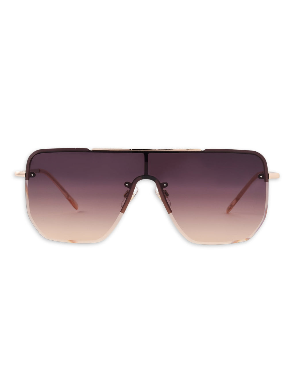 Sofia Vergara Shield Gold Sunglasses