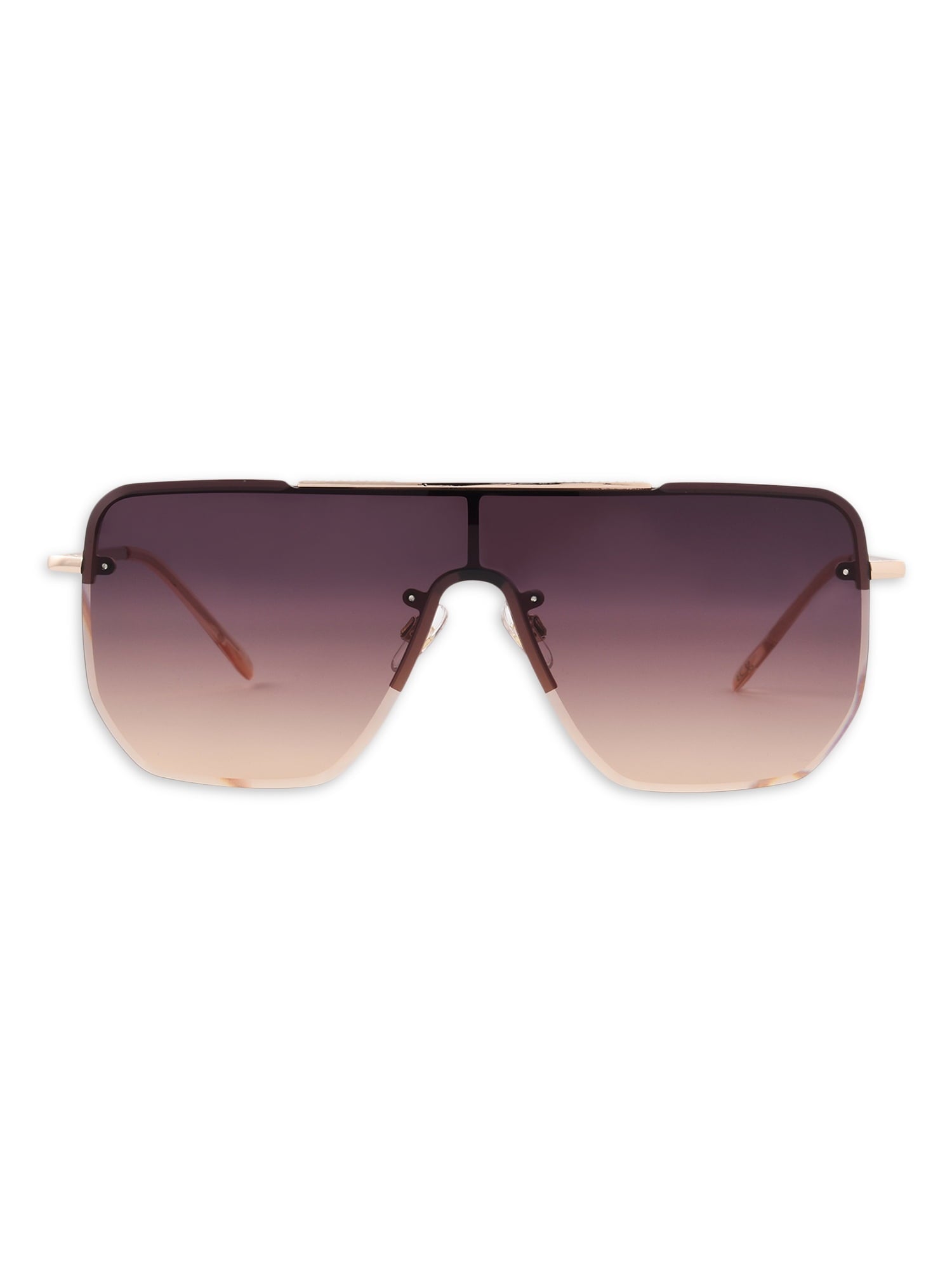 Sofia Vergara Shield Gold Sunglasses