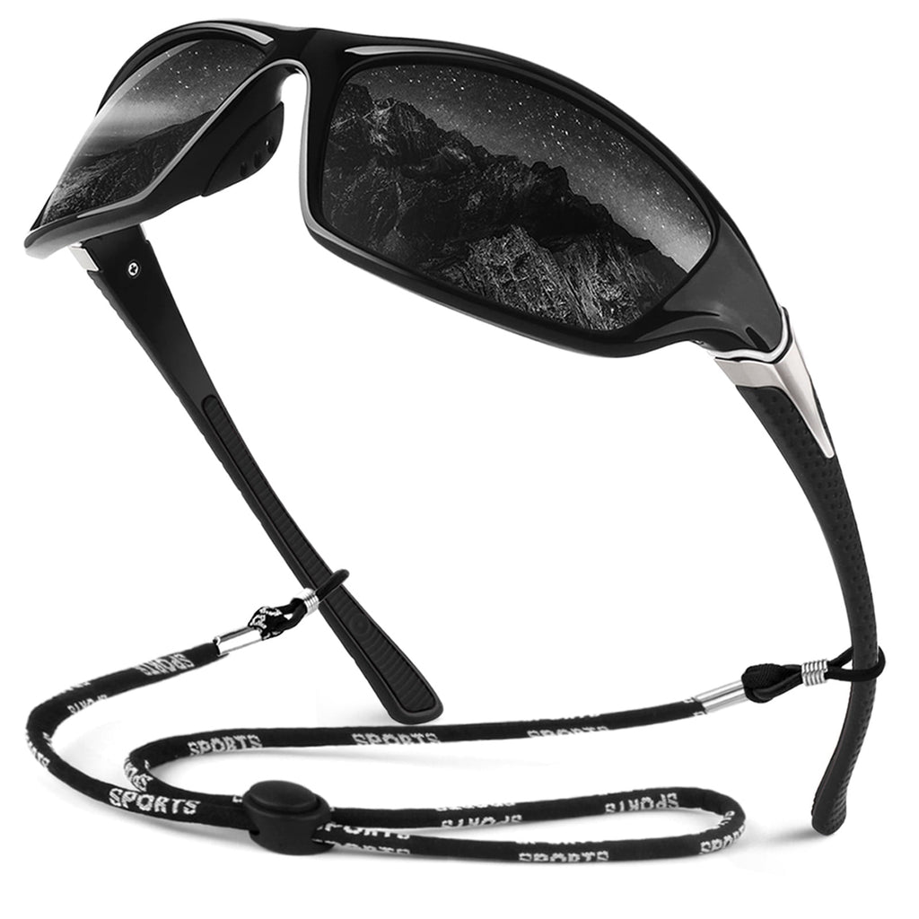 Sunier Polarized Sports Sunglasses for Men Women, Fishing Driving Outdoor Shades - Polarized Sunglasses