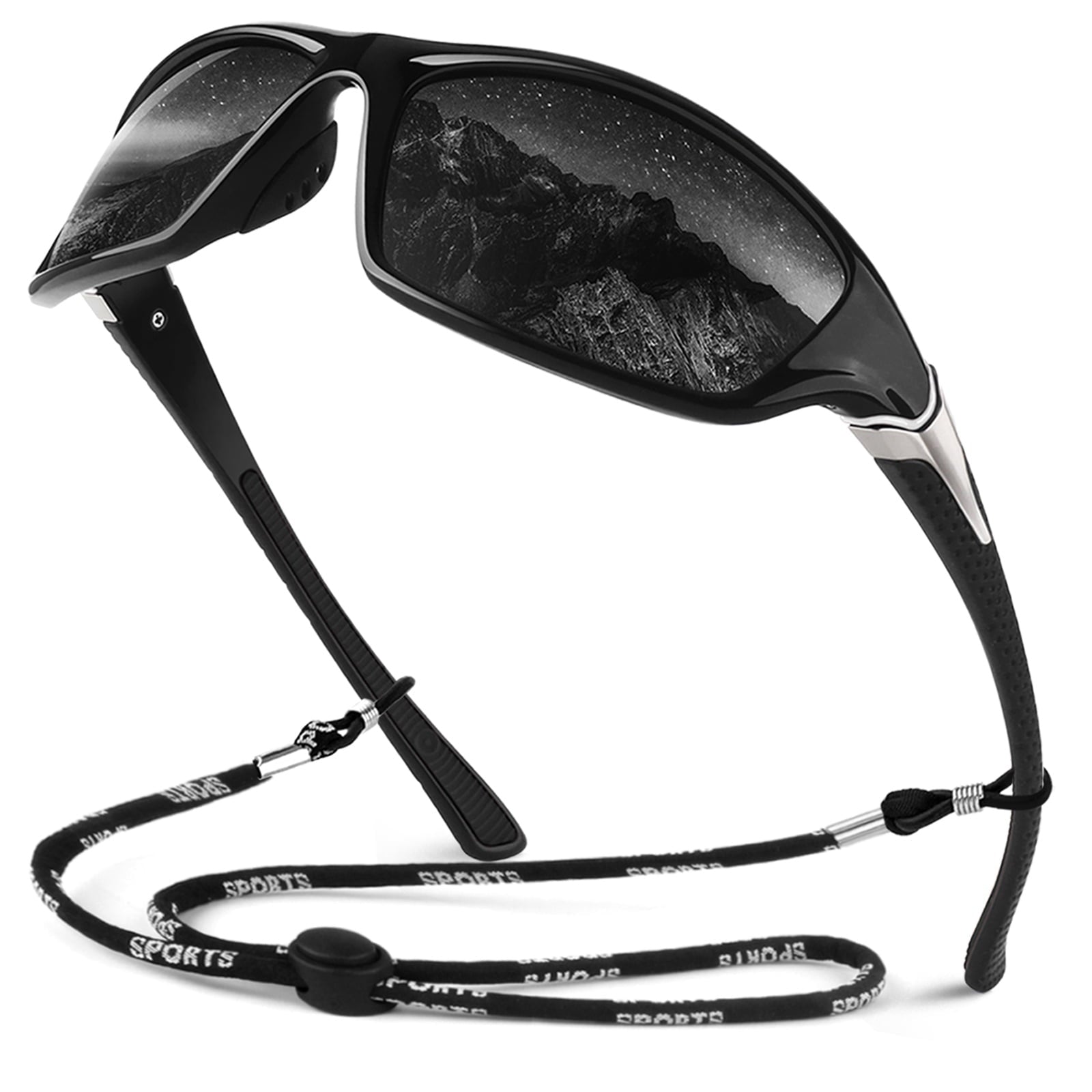 Sunier Polarized Sports Sunglasses for Men Women, Fishing Driving Outdoor Shades - Polarized Sunglasses