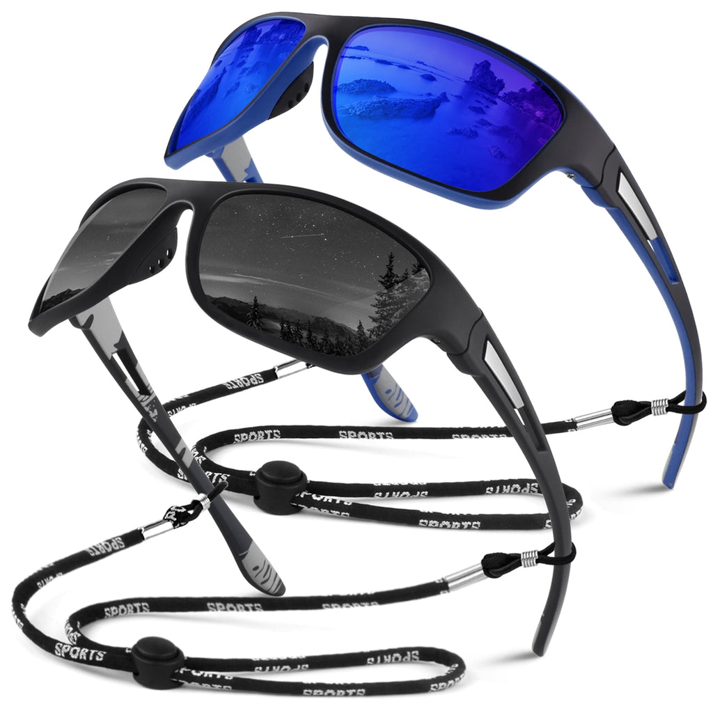Sunier Sports Polarized Sunglasses for Cycling Driving Fishing 100% UV Protection - Polarized Sunglasses