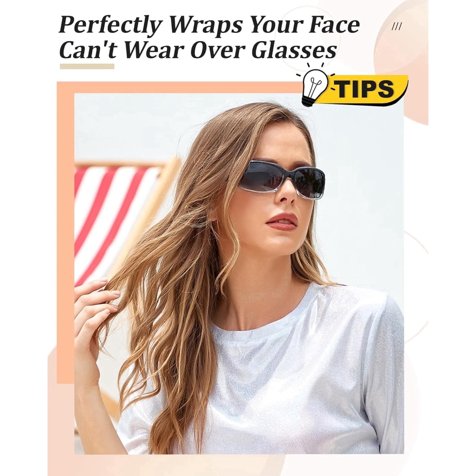 Polarized Sunglasses for Women with Wrap Around Butterfly Design, Trendy Jackie-O Style for UV400 Protection - Polarized Sunglasses