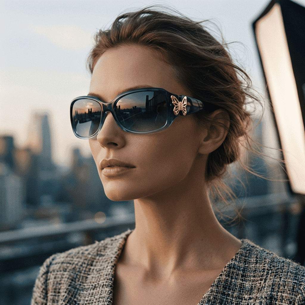 Polarized Sunglasses for Women with Wrap Around Butterfly Design, Trendy Jackie-O Style for UV400 Protection - Polarized Sunglasses