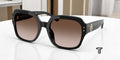 Tory Burch TY 7143U Plastic Womens Square Sunglasses Black 56mm Adult