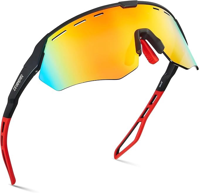Xagger Sport Shield Sunglasses for Men Women Cycling Running Baseball UV400 Sun Glasses Wrap Around TR90 Frame - UV Protection Sunglasses